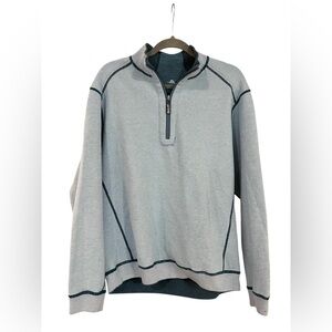 Tommy Bahama Reversible Quarter Zip Pullover Sweater